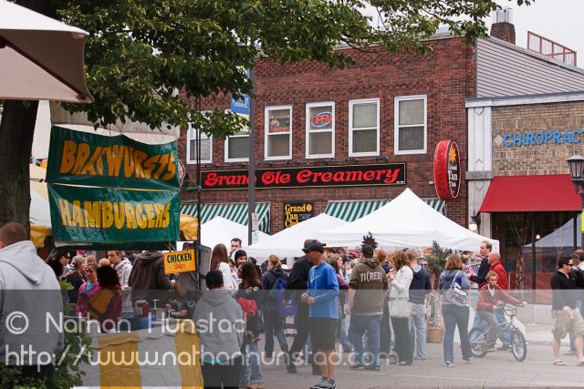 Grand Ole Creamery on Grand Avenue during Grand Old Day on 7 June 2009